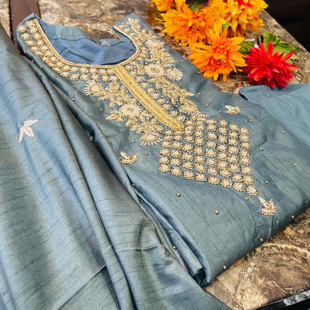 Beautiful Stone work indian dress 👗